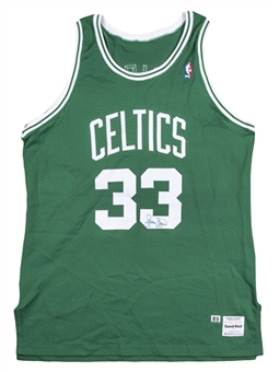 1989-90 Larry Bird Game Used & Signed Boston Celtics Road Jersey (Sports Investors Authentication & JSA)